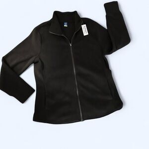 Old Navy Performance Full-Zip Jacket Super Soft Black Petite Medium NWT
